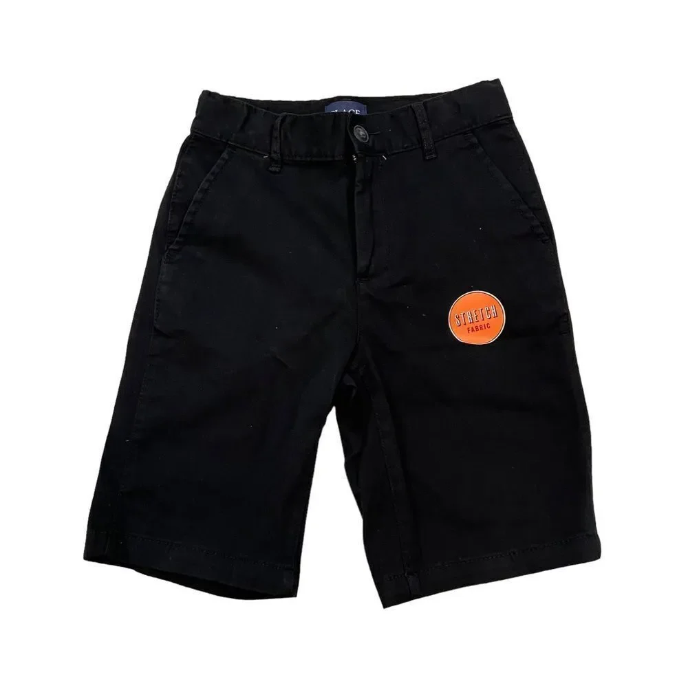 New with Tags The Children’s‎ Place Boys Black Stretch Adjustable Waist Shorts 8